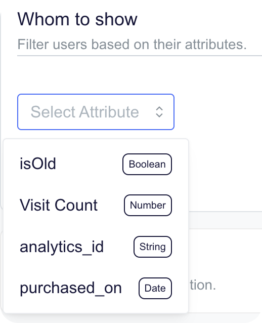 Filter users by attributes