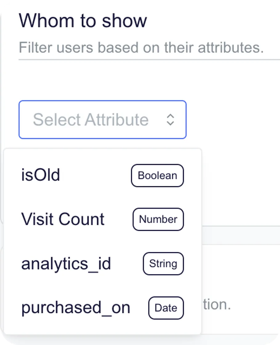 Filter users by attributes